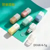 4-5g Bastão de Blush Quadrado Prateado Tubo Vazio Material de Embalagem Tubo de Batom Plástico ABS Cor Personalizada