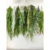 Plantas Verdes Penduradas na Parede Planta-Aranha Flores Artificiais Plantas Verdes Pendentes Samambaias Tubos de Parede Decoração de Teto Folhas de Samambaia Cipós