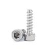 Tornillo autorroscante de cabeza hueca hexagonal de acero inoxidable 304, M2M2.6M3M3.5M4M5, tornillo autorroscante de cabeza ahuecada