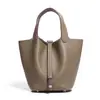 Bolsa Novo Estilo Dropshipping, Cesta de Legumes, Bolsa de Mão, Bolsa de Mão de Couro Bovino de Primeira Camada, Bolsa Saco