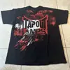 Camiseta Retro Y2K Nueva Camiseta de Cuello Redondo Hip Hop Harajuku para Hombre y Mujer Manga Corta Top Gótico Streetwear