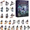 2026 Transfronterizo Halloween y Navidad Nuevas Llegadas Calendario de Cuenta Regresiva de Adviento Caja Sorpresa Colgante Plano de Acrílico Regalo