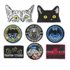 Nuevo Parche de Tela de Gato Murciélago Bordado de Anime con Velcro Parche de Tela para Fans Militares Brazalete Táctico Accesorios para Bolsas Parche de Insignia Parche
