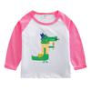 Camiseta de manga comprida para meninos roupas de outono 2022 top de algodão infantil primavera e outono roupa externa para bebê camiseta básica peça única entrega