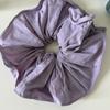 Scrunchie de Color Sólido para Mujer con un Acabado de Alta Gama, Liga para el Cabello Grande Estilo Francés, Versátil Sujetador de Cola de Caballo de Tela con un Diseño Floral