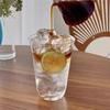 Vaso transparente de alta temperatura de borosilicato alto de una sola capa, vaso para bebida fría, boca ancha, hielo, taza para café latte americano, vaso de vidrio simple