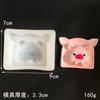 Orelha de Gato Donut Aperte Vire Açúcar Silicone Molde Urso Queijo Donut Desenho Animado Pizza Silicone Artesanal Molde