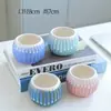 Esmalte Fluido Colorido Médio Vasinho de Flor Carnuda Cerâmica Respirável Combinação Transfronteiriça Nórdica Vaso Redondo Personalizado Criativo