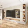 Gabinete de Fondo para Jefe de Oficina Gabinete Integrado Almacenamiento Integrado Gabinete de Pared Tv Pequeño Hogar Librero Decoración