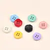 Botones Novedosos de Cuatro Agujeros con Forma de Nube en Colores Pastel de Gama Alta, Botones Florales Coloridos Lindos y Versátiles para Abrigos y Pijamas