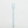 En Stock cuchara para mezclar agua con azúcar para niños grado alimenticio FDA color caramelo melamina tienda de té con leche postre cuchara de mango largo