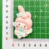 Dibujos animados brillantes tarjetas grandes alas pequeñas accesorios europeos de resina hechos a mano DIY pasador cuerda para el pelo hebilla de zapato material para joyería de taza