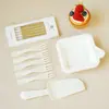 Set de cuchillo, tenedor y plato de alta gama para pastel de cumpleaños, que incluye platos de plástico y papel, cubiertos desechables para pastel y un surtido colorido - envío gratis