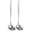 Aço Inoxidável 304 Padrão Martelo Colher para Fondue Doméstica Cabo Longo Colher para Beber Sopa Colher para Mingau Escorredor Grande Hotel Restaurante Concha de Sopa Colher de Sopa