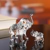 Decoração de elefante de cristal simples de luxo leve decoração de sala de estar em casa artesanato decoração transfronteiriça