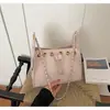 Bolso de Cubo con Cordón de Cadena de Cuadros de Diamantes Estilo Pequeño Fragancia Transfronterizo para Mujer 2026 Nuevo Elegante Moda Bolso Pequeño de Hombro Cruzado