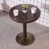 Conjunto de mesa e cadeiras retrô em estilo industrial para bares, restaurantes ocidentais, mesas de jantar para cafés, lojas de chá com leite, lanchonetes e restaurantes de churrasco