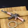 Artesanato de Ornamentos Modelo de Arma Quente Modelo de Arma SCAR-L 98KM24 Artesanato de Metal Chaveiro Brinquedos