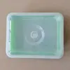 Maceta doble personalizada para brotes de vegetales, charola para plántulas para cultivo sin tierra en balcón, caja hidropónica, charola con soporte para plántulas de suculentas