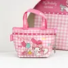Bolso Auténtico Sanrio Mini Bolso Tote Portátil Bolsa para Guardar Artículos Varios Billetera Portátil con Cremallera para Monedas