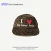 Estilo Igual de Bloggera Coreana Ig Estilo Nicho Retro Camuflaje Estampado de Leopardo Ala Plana Hip-Hop Gorra Béisbol de Copa Suave Gorra de Pico de Pato con Forma de Corazón