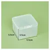 5.5 Caja de Plástico de Alta Transparencia Caja de Almacenamiento Cuadrada con Tapa Caja de Muestras Caja para Cuentas Pequeñas Caja para Piezas Caja para Tornillos