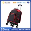 Bolsa de ferramentas tipo carrinho multifuncional com rodas, durável e resistente, adequada para eletricistas e ferragistas, com alça destacável