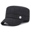 Sombrero gorro de otoño e invierno para hombre protección para las orejas sombrero de lana ganó la licitación a prueba de frío engrosado cálido para exteriores gorra de béisbol para mediana edad