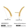 Pendientes de Borla de Acero de Titanio y Circonita Jieding, Pendientes de Diseño de Lujo Ligero y de Gama Alta, Pendientes de Nicho, Joyería de Acero Inoxidable para Mujer