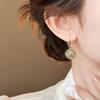 Aretes de Flores Jardín de Monet Aretes de Estilo Chino Nuevo para Mujer Lujo Ligero Sentido de Alta Gama Aretes Borla Elegantes Joyería para Oreja Antigua Media