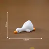 Lindo Cerdo y Trasero de Pato Clip Sosteniendo Muñeca con Pancarta Casa de Muñecas Decoración DIY Accesorios Coche Escritorio Pequeños Adornos