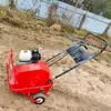 Taladro de Gasolina para Ventilación de Céspedes de Canchas de Tenis, Taladro para Plantación de Césped Artificial en Parques, Máquina para Eliminar Compactación del Suelo
