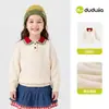 Suéter Infantil Dududu Home Meninos Crianças Outono 2026 Novidade Malha Desenho Animado Meninas Roupa Estilosa Bebê