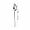 Venta al por mayor de cucharas de titanio puro del fabricante. Diseño creativo de flor de hielo y cristal, mango hueco, cuchara de sopa estilo coreano para uso en casa y restaurante