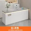 Balcão de bar, balcão de caixa, design moderno pequeno e simples, adequado para salões de beleza, lojas de roupas, barbearias, recepcões de empresas