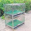 Jaulas de Acero Inoxidable de Tres y Dos Niveles para Pollos, Patos, Conejos y Palomas, Adecuadas para Uso Doméstico y al Aire Libre, Impermeables Multicapa
