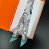 Bufanda de Seda Diagonal Estilo Nuevo, Cinta de Seda Imitación, Diadema de Seda de Sarga Estampada para Mujer, Decoración para Bolso, Bufanda para Cuello Estampada Digitalmente