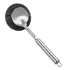 Cepillo para Ollas de Acero Inoxidable al por Mayor Cepillo para Lavar Platos con Mango Largo Cepillo de Lana de Acero para Limpieza de Cocina Cepillo Descontaminante para Ollas Cepillo sin Desprendimiento