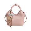 Novo Produto Transfronteiriço Textura High-End Moda Bolsa Balde Simples Verão Versátil Deslocamento Temperamento Bolsa Transversal para Mulheres