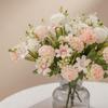 Flores Artificiais Transfronteiriças 5 Cabeças Pintura a Óleo Bola Dragão e Fênix Estilo Ins Fabricante de Flores Artificiais Decoração de Casa Casamento Atacado Mw81002