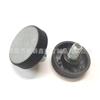 26mm1/4 pulgada galvanizado diente redondo grano recto nailon plástico cabeza de goma tornillo de mano manija perno tornillo