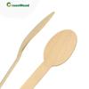 Cuchara de madera desechable de alta calidad con empaque individual personalizado, embalaje independiente, ecológica, biodegradable, para llevar