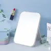 Espejo de maquillaje plegable, alta definición, de escritorio, espejo de tocador de gran tamaño para habitaciones de residencia estudiantil, espejo estilo princesa, espejo compacto portátil con tapa abatible