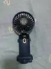 Ventilador Pequeno Portátil Dobrável para Mesa e Mão com Display Digital, Ventilador de Resfriamento USB Silencioso para Pendurar no Pescoço