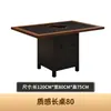 Olla caliente estilo coreano sin humo, olla caliente comercial sin humo con asientos cómodos, mesa de comedor estable con diseño del sudeste asiático