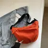 Bolsa de Dumpling de Grande Capacidade para Mulheres 2026 Nova Leve com Alça Larga Transversal Bolsa de Lona de Nylon para o Dia a Dia Bolsa para Esportes e Ciclismo