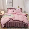 Origem Nantong jardim secreto explosões renda preta conjunto de quatro peças estilo princesa saia de cama 1.5/1.8m cama uma geração de cabelo