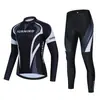 Exportação Transfronteiriça Roupa de Ciclismo Primavera e Outono Traje de Manga Longa Primavera e Outono Secagem Rápida Respirável Roupa para Bicicleta de Estrada e Montanha