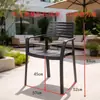 Mesa y Sillas de Exterior Balcón Silla al Aire Libre Sala de Estar Sencilla Moderna Tienda de Té con Leche Hierro Forjado Combinación de Patio Exterior Ocio en Casa