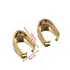 Venta caliente hebilla de semilla de melón dorada de acero inoxidable de apertura y cierre cierre de clip para colgante de collar chapado accesorios de joyería hechos a mano para bricolaje